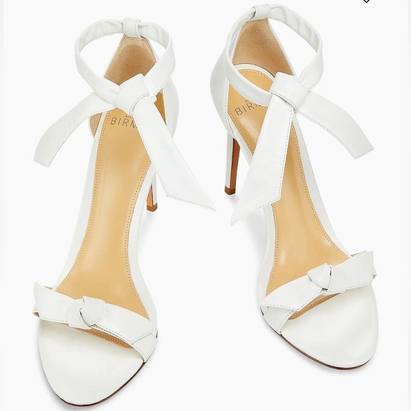 Alexandre Birman Clarita Leather Bow Sandals Heels Size 7 37 - Picture 2 of 8